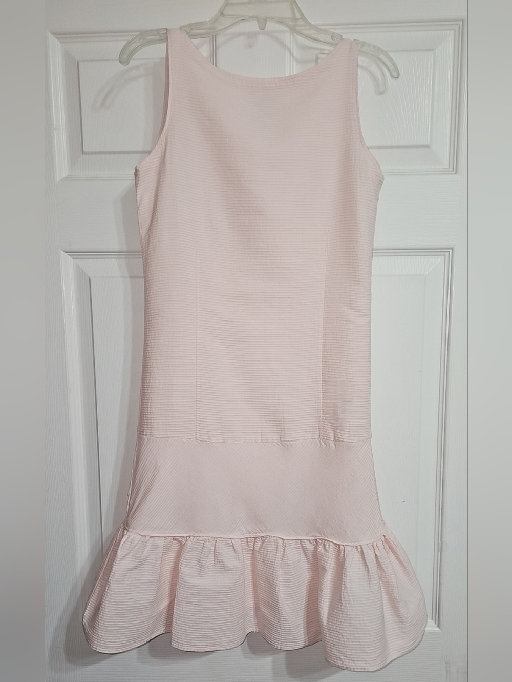 Ralph Lauren Girl's Light Pink Sleeveless Dress with Mermaid Ruffle